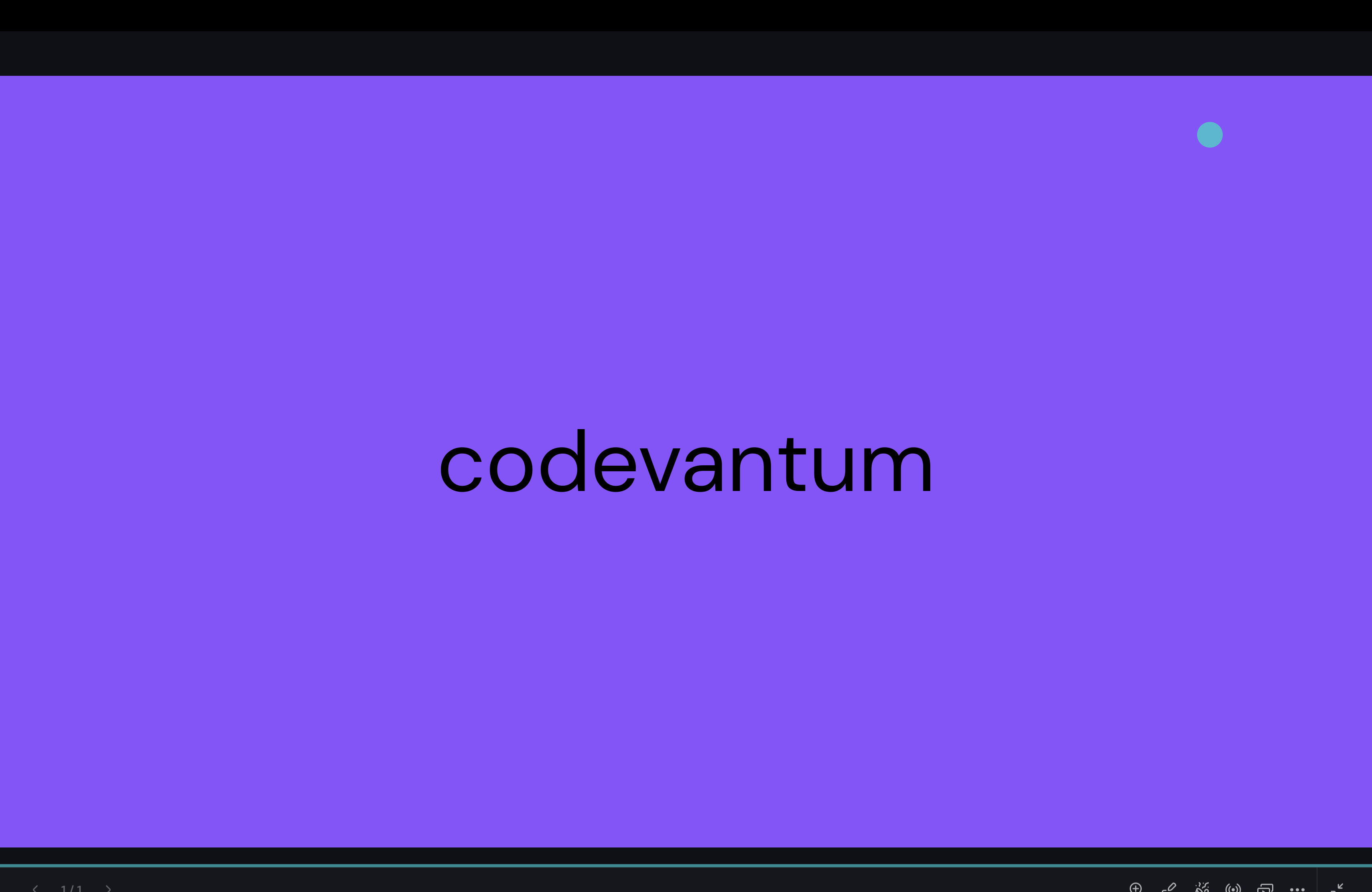 Original CodeVantum wordmark on a purple background